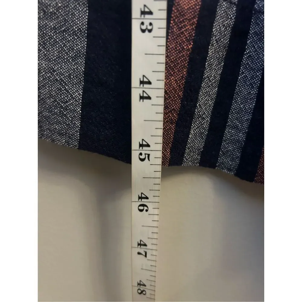 NWT Splendid Linen Blend Wide-leg Jumpsuit Sz M Striped sleeveless stretch waist - Picture 10 of 13